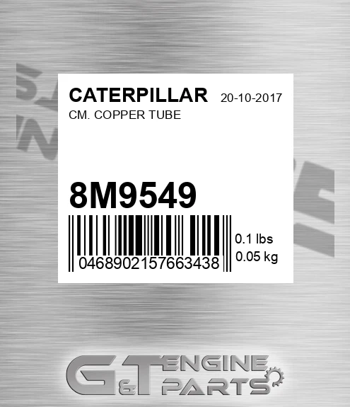 8M-9549 Cm. Copper Tube for CATERPILLAR