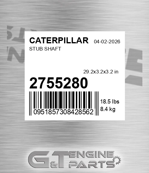 275-5280 Stub Shaft for CATERPILLAR