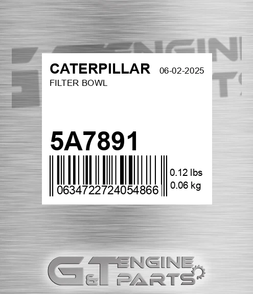 5A-7891 Filter Bowl for CATERPILLAR