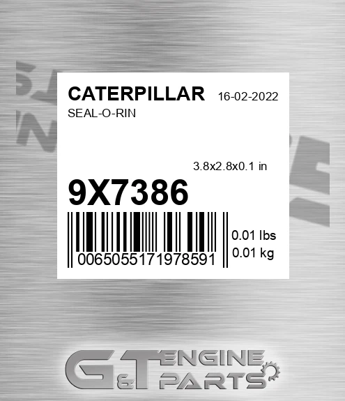 9X7386 Seal-o-rin