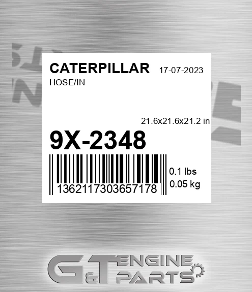 9X-2348 Hose/in for CATERPILLAR