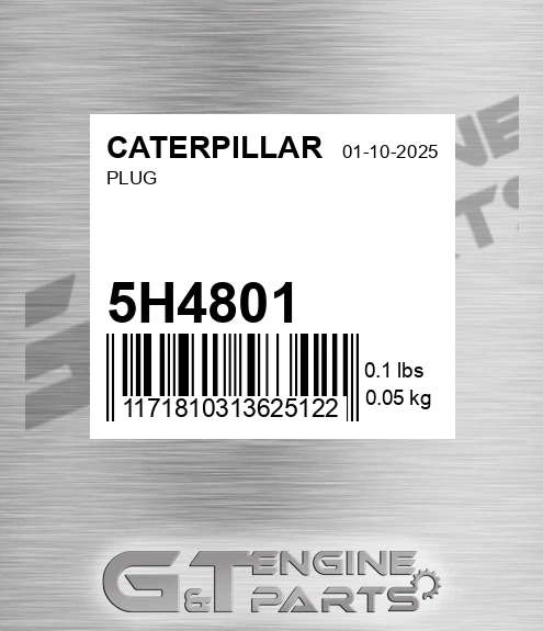 5H-4801 Plug for CATERPILLAR