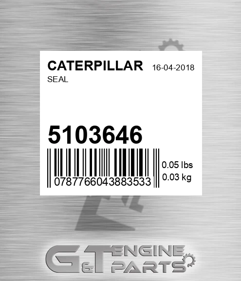 5103646 Seal for CATERPILLAR