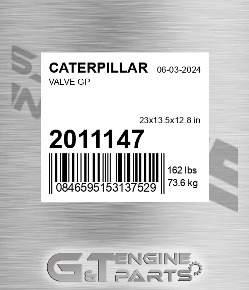 2011147 Valve Gp for CATERPILLAR