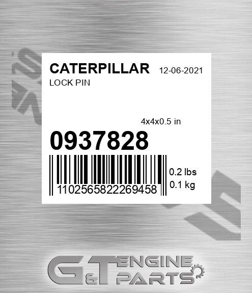 093-7828 Lock Pin for CATERPILLAR