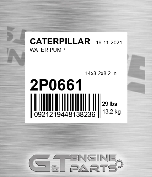 2P-0661 Water Pump for CATERPILLAR