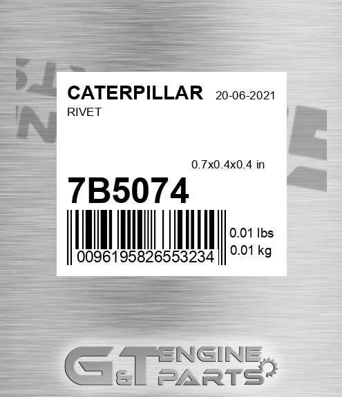 7B5074 Rivet for CATERPILLAR