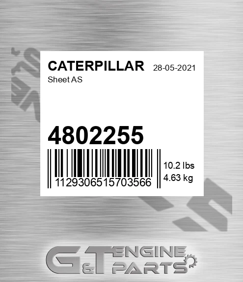 4802255 Sheet As for CATERPILLAR