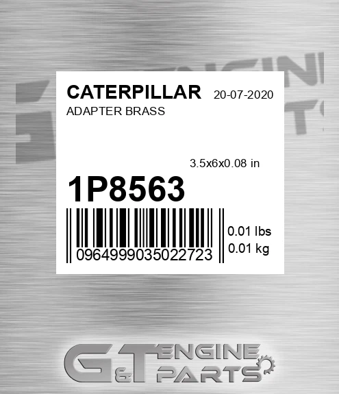1P8563 Adapter Brass