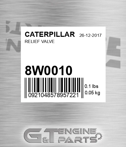 8W0010 Relief Valve