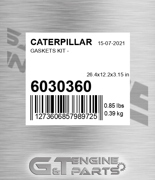 6030360 Gaskets Kit - for CATERPILLAR