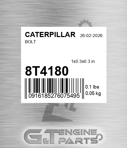 8T-4180 Bolt for CATERPILLAR
