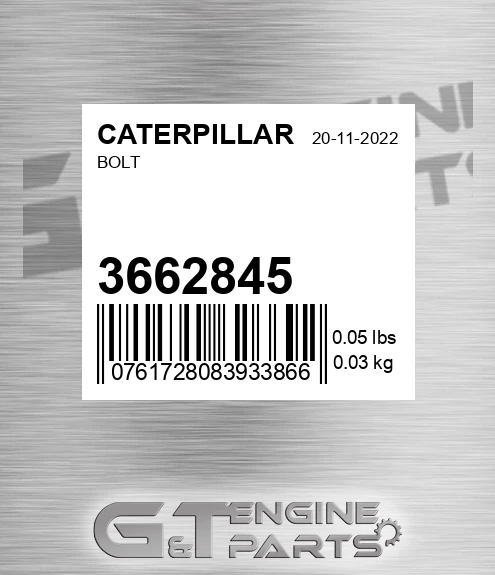 366-2845 Bolt for CATERPILLAR