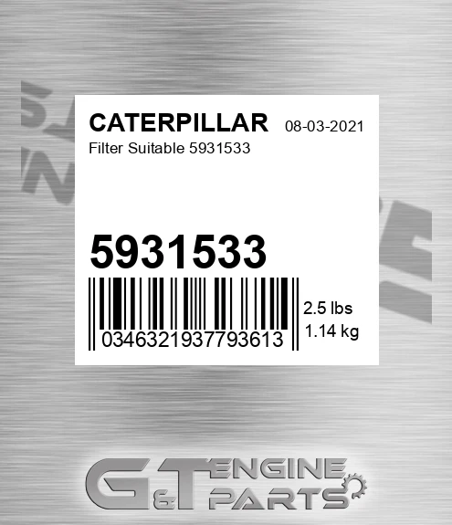 593-1533 Filter Suitable for CATERPILLAR