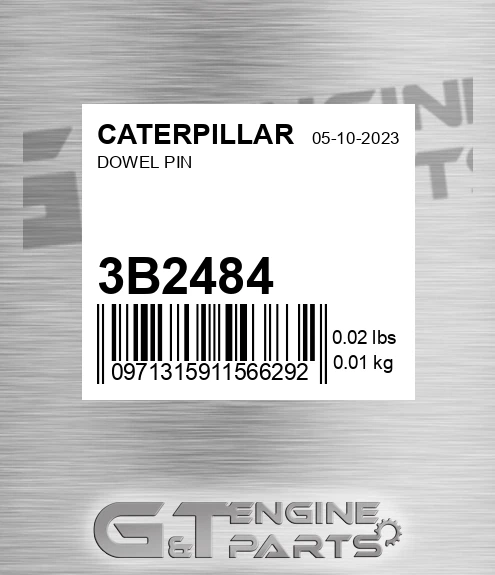 3B-2484 Dowel Pin for CATERPILLAR