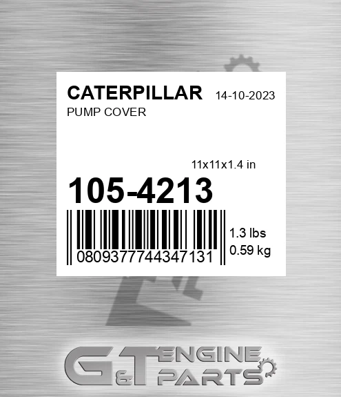 105-4213 Pump Cover for CATERPILLAR