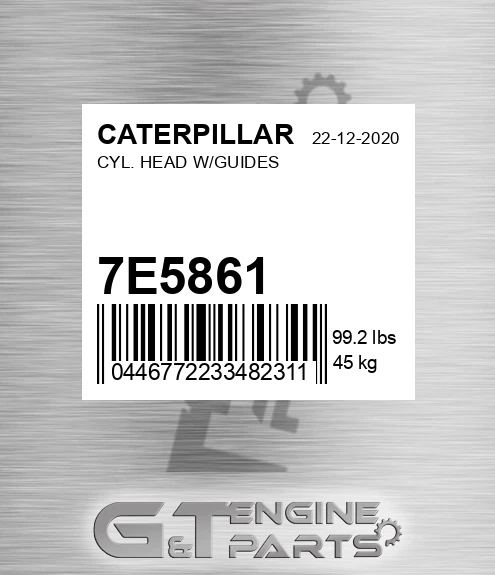 7E-5861 Cyl. Head W/guides