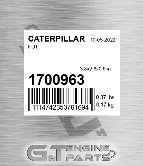 170-0963 Nut for CATERPILLAR
