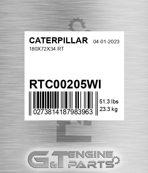 RTC00205WI 180x72x34 Rt