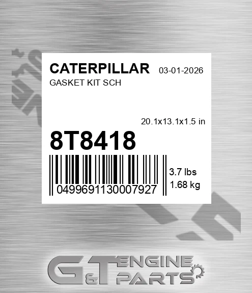 8T-8418 Gasket Kit Sch for CATERPILLAR