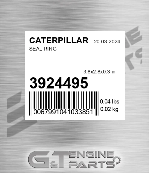 392-4495 Seal Ring for CATERPILLAR