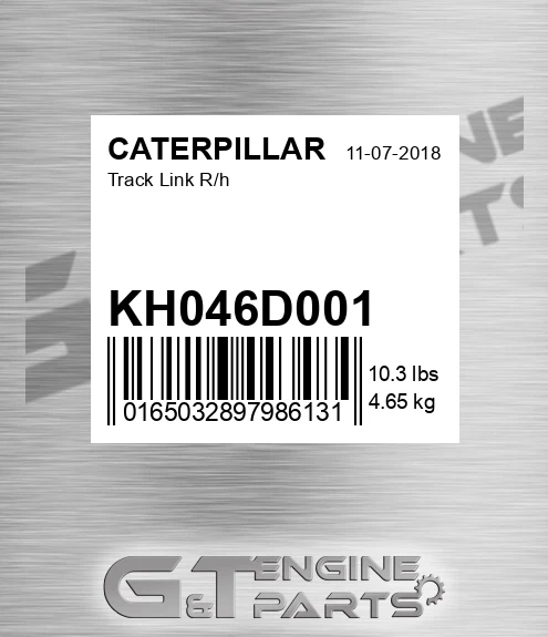 KH046D001 Track Link R/h for CATERPILLAR