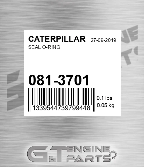 081-3701 Seal O-ring for CATERPILLAR