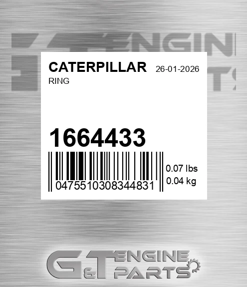 166-4433 Ring for CATERPILLAR