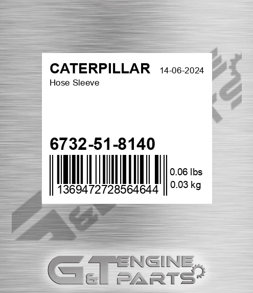 6732-51-8140 Hose Sleeve for CATERPILLAR