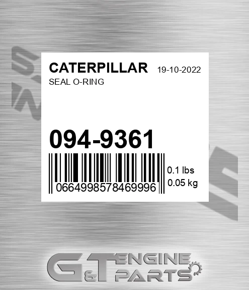 094-9361 Seal O-ring
