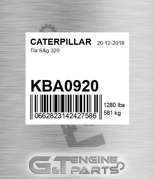 KBA0920 Tla S&g 320