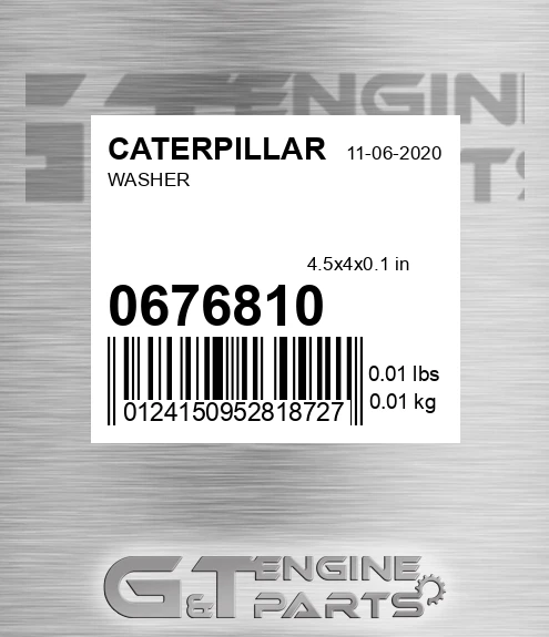 067-6810 Washer for CATERPILLAR
