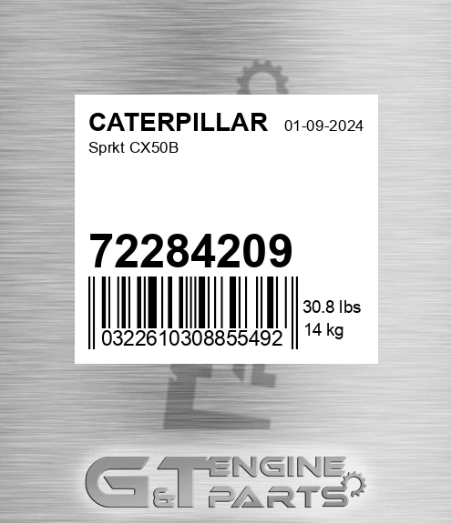 72284209 Sprkt Cx50b for CATERPILLAR