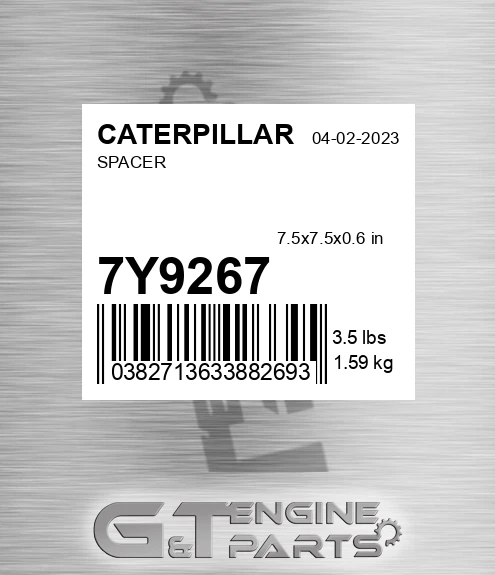 7Y9267 Spacer