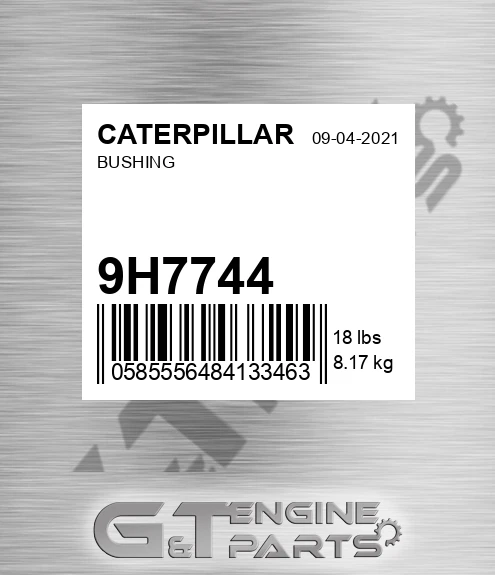 9H7744 Bushing for CATERPILLAR