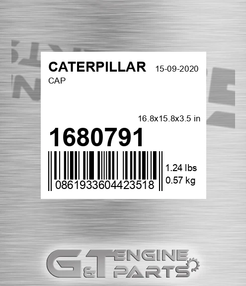 168-0791 Cap for CATERPILLAR