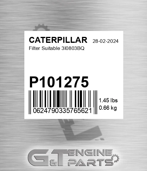 P101275 Filter Suitable 3i0803bq