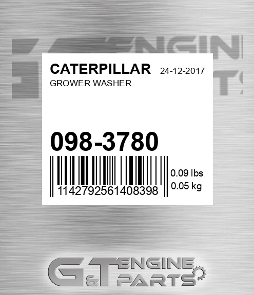 098-3780 Grower Washer for CATERPILLAR