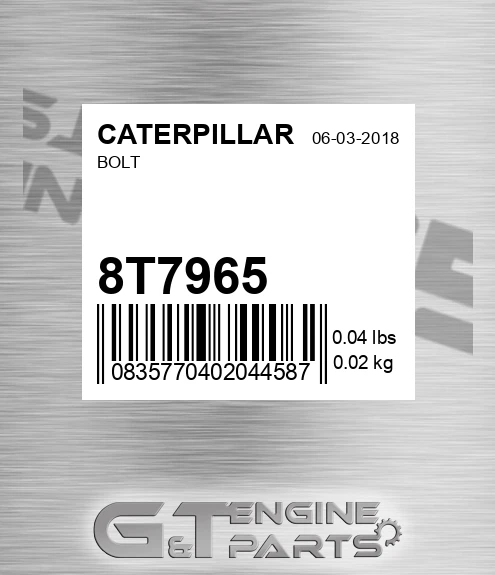 8T-7965 Bolt