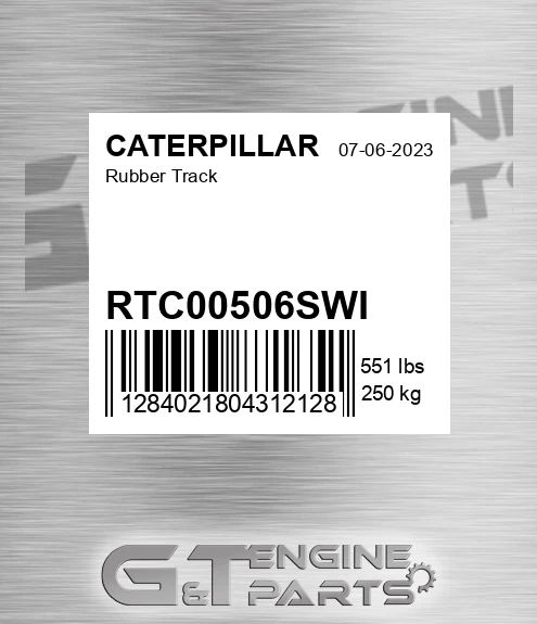 RTC00506SWI Rubber Track