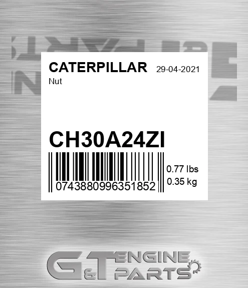 CH30A24ZI Nut for CATERPILLAR