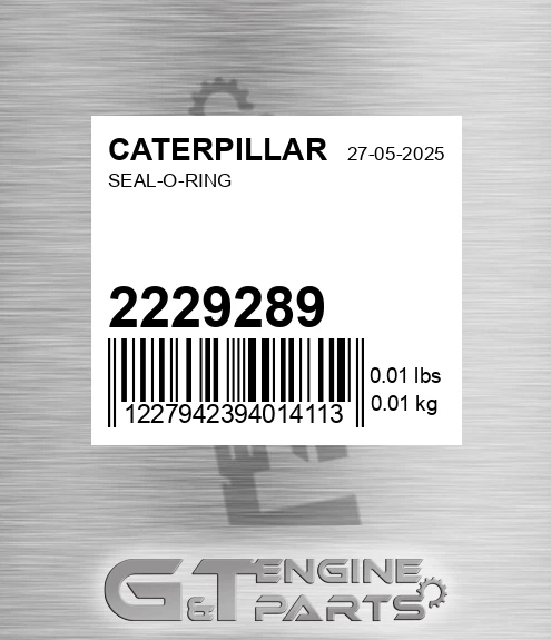 222-9289 Seal-o-ring