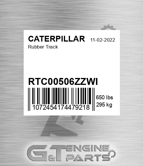 RTC00506ZZWI Rubber Track