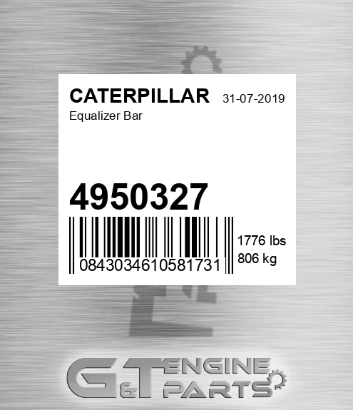 4950327 Equalizer Bar for CATERPILLAR