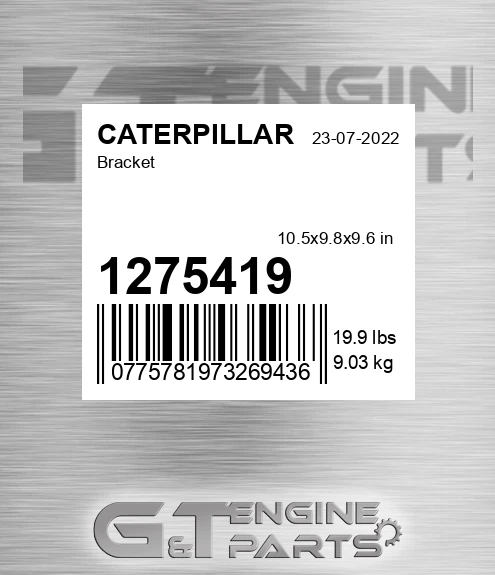 1275419 Bracket for CATERPILLAR