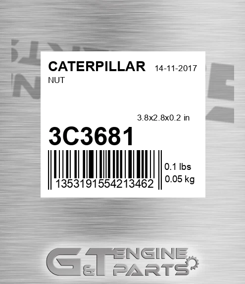 3C-3681 Nut for CATERPILLAR