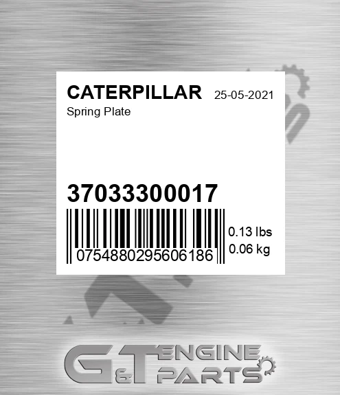 37033300017 Spring Plate