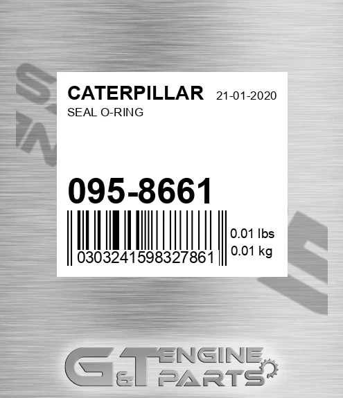 095-8661 Seal O-ring for CATERPILLAR
