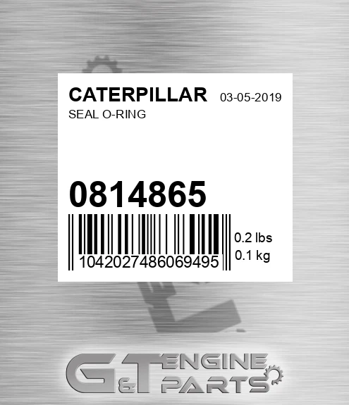 081-4865 Seal O-ring for CATERPILLAR