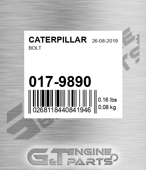 017-9890 Bolt for CATERPILLAR
